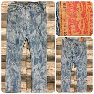 Levi’s 511 Slim Fit Jeans Men’s 36x32 Blue Denim Stretch